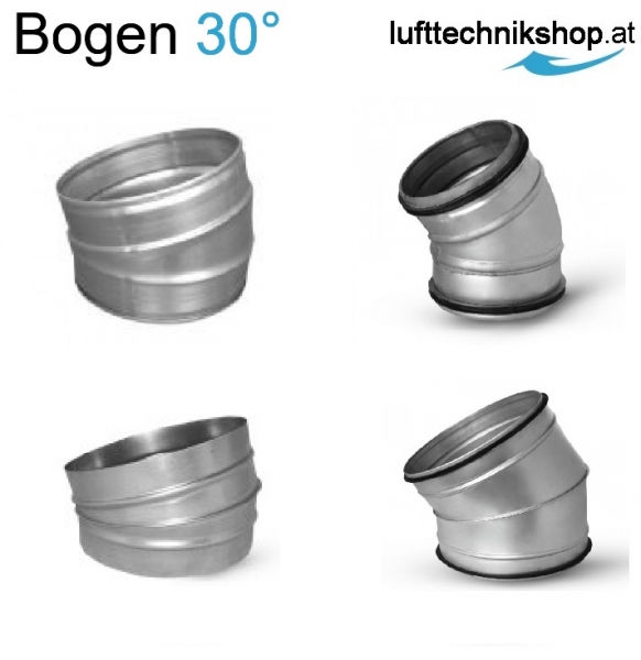 Bogen 30° mit oder ohne Dichtring